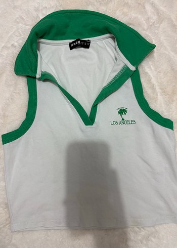 Yeşil Baskılı Defacto tenis bluz - Görsel 2