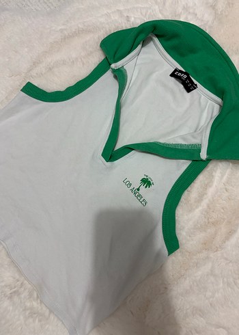 Yeşil Baskılı Defacto tenis bluz - Görsel 4