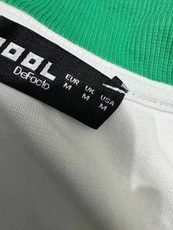 Yeşil Baskılı Defacto tenis bluz - Görsel 5