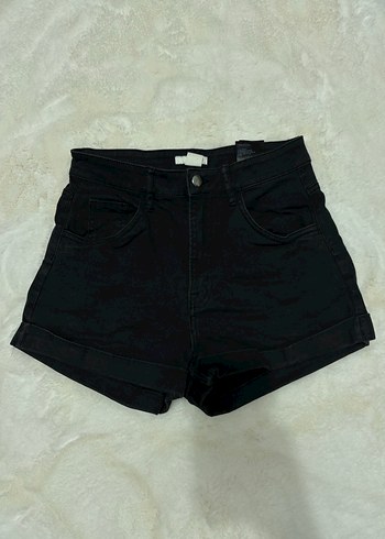 HM Kadın Siyah Mini Denim Şort
