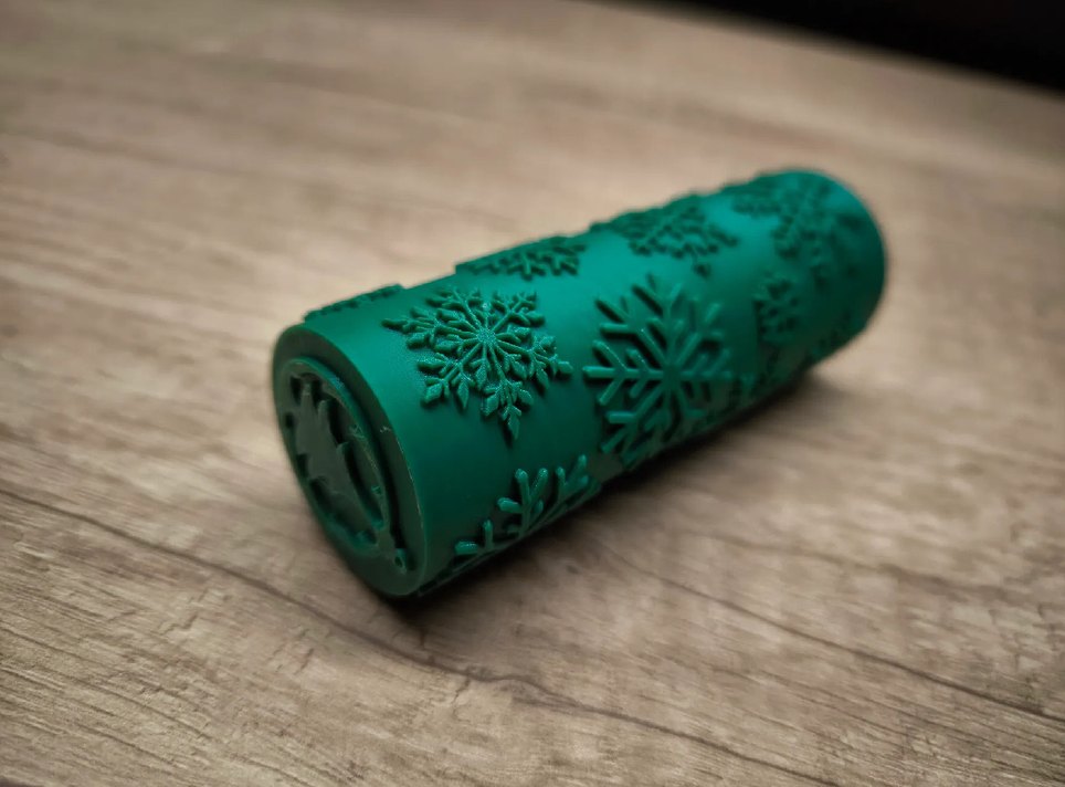 Renkli Kar Tanesi Desenli Tırnak Süsleme Rulosu - Görsel 2