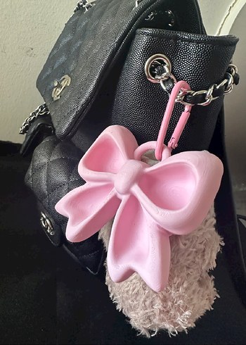 Pembe Fiyonklu Kedi Aksesuarı - Görsel 2