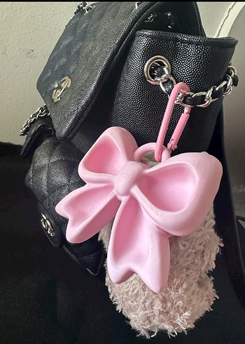 Pembe Fiyonklu Kedi Aksesuarı - Görsel 3