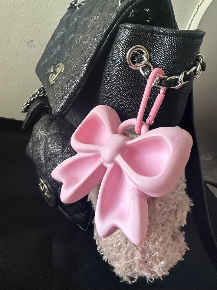 Pembe Fiyonklu Kedi Aksesuarı - Görsel 2