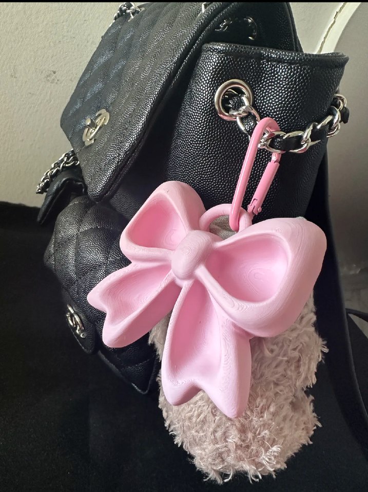 Pembe Fiyonklu Kedi Aksesuarı - Görsel 3