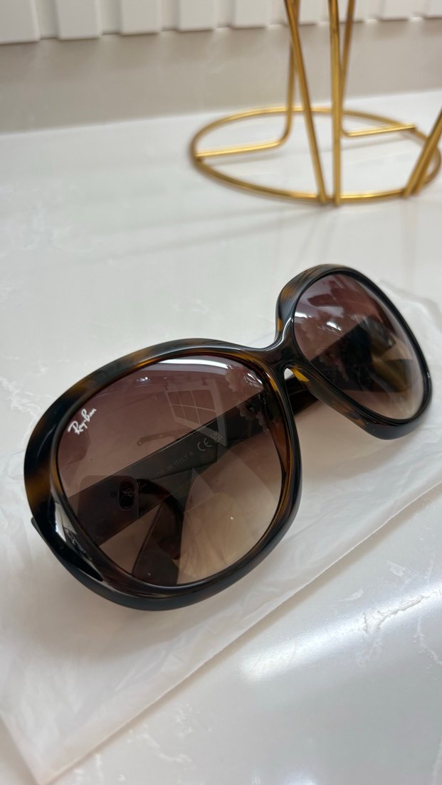 Kahverengi Şeffaf Kadın Güneş Gözlüğü - Görsel 3