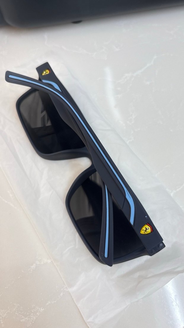 Minimalist Koyu Mavi Sokak Stili Erkek Güneş Gözlüğü - Görsel 2