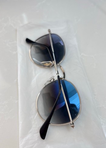 Mavi Parlak Kadın Gözlüğü, Kürk Detaylı - Görsel 2