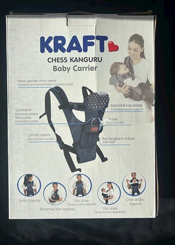  Beden lacivert Renk Lacivert Kraft Bebek Taşıyıcı-Kanguru