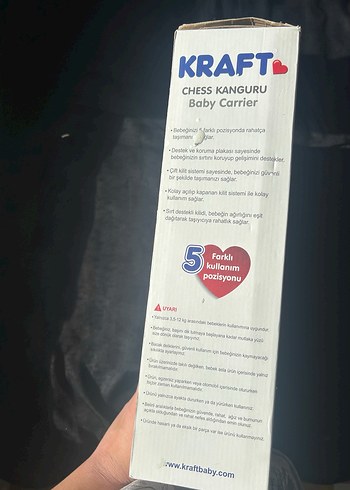 Lacivert Kraft Bebek Taşıyıcı-Kanguru