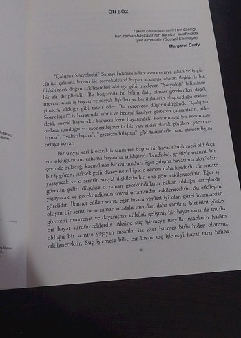 Çalışma Sosyolojisi - Prof. Dr. Kenan Ören