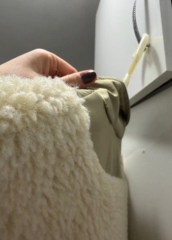 Kadın Bej Midi Peluş Ceket - Görsel 5