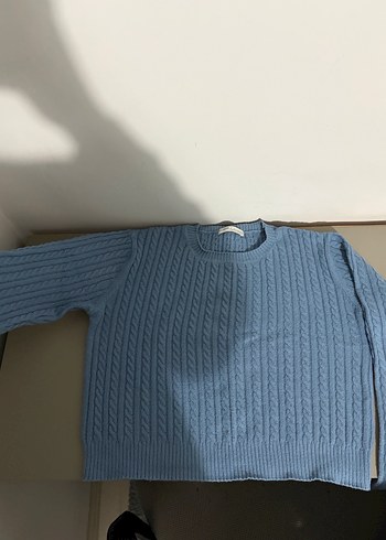 Mavi Kadın Kazak - Görsel 2