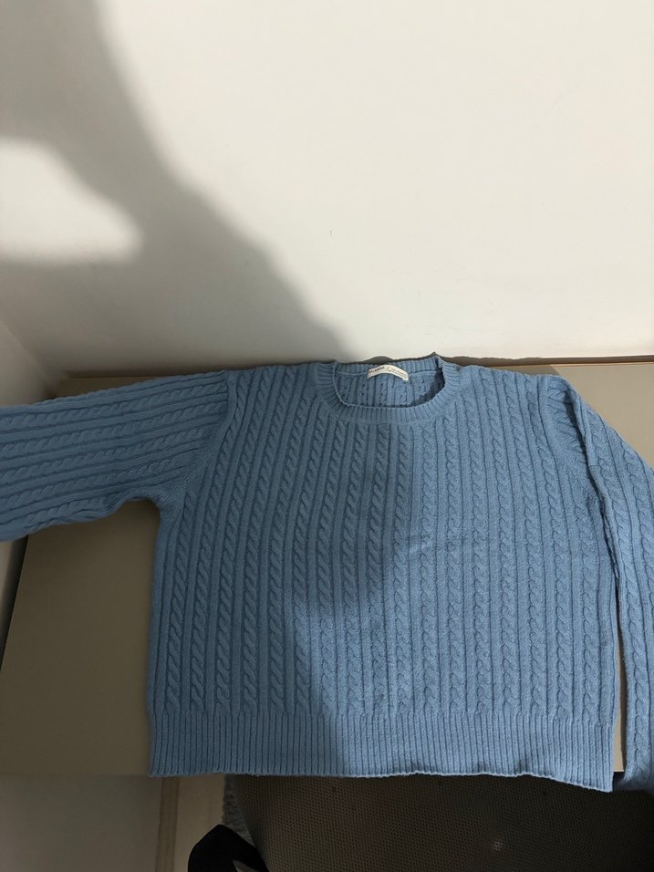 Mavi Kadın Kazak - Görsel 2