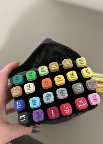 24 lü renkli kalem seti - Görsel 2