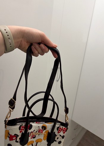 Beyaz Mickey Mouse Baskılı Kadın Çanta - Görsel 3