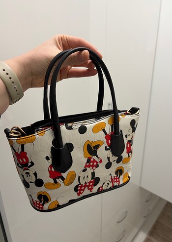 Beyaz Mickey Mouse Baskılı Kadın Çanta - Görsel 2