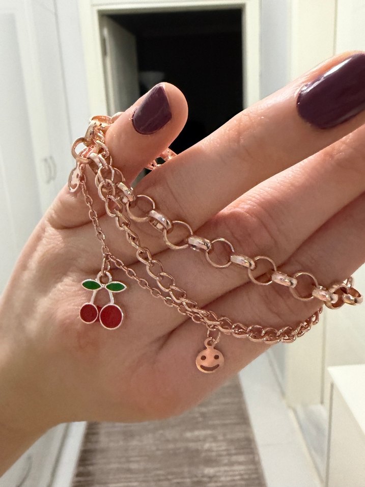 Kiraz figürlü bileklik - Görsel 2
