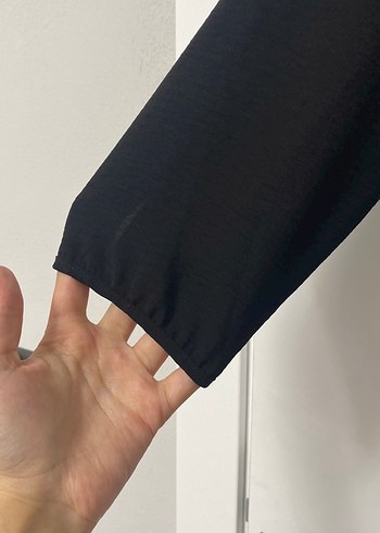 Zara V Yaka Siyah Midi Elbise