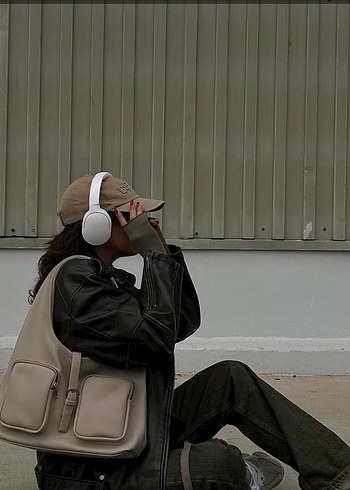  Beden camel Renk Bej Deri Kadın Günlük Çanta