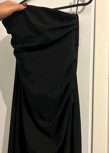 xl Beden LCW Kadın siyah straplez abiye elbise