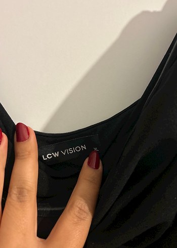 xl Beden siyah Renk LCW Kadın siyah straplez abiye elbise