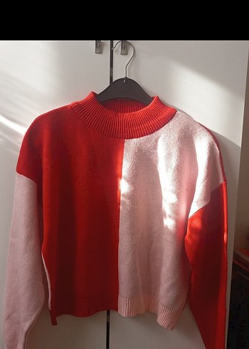 s Beden Kırmızı-Pembe Kadın Sweatshirt