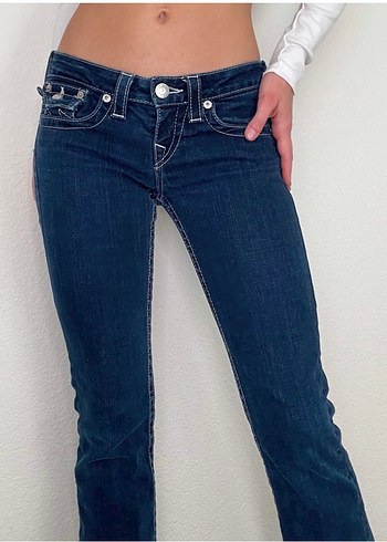 Nakışlı Lacivert Kadın Denim Pantolon - Görsel 2