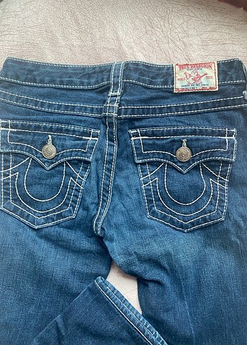 Nakışlı Lacivert Kadın Denim Pantolon - Görsel 4