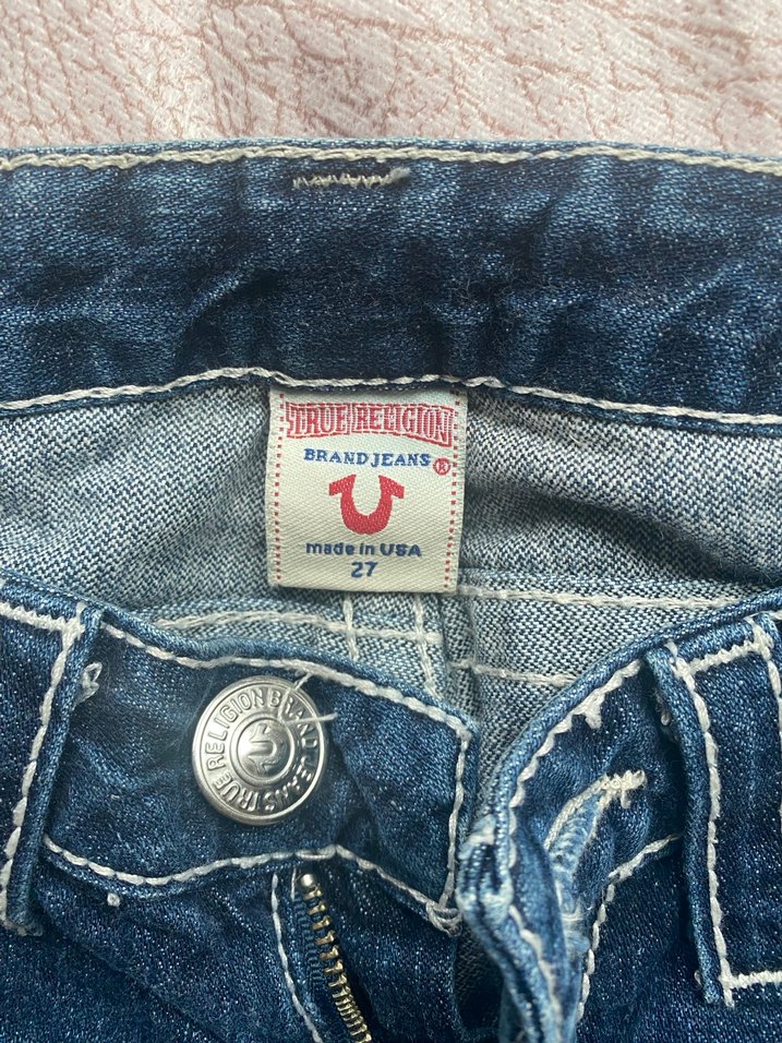 Nakışlı Lacivert Kadın Denim Pantolon - Görsel 5