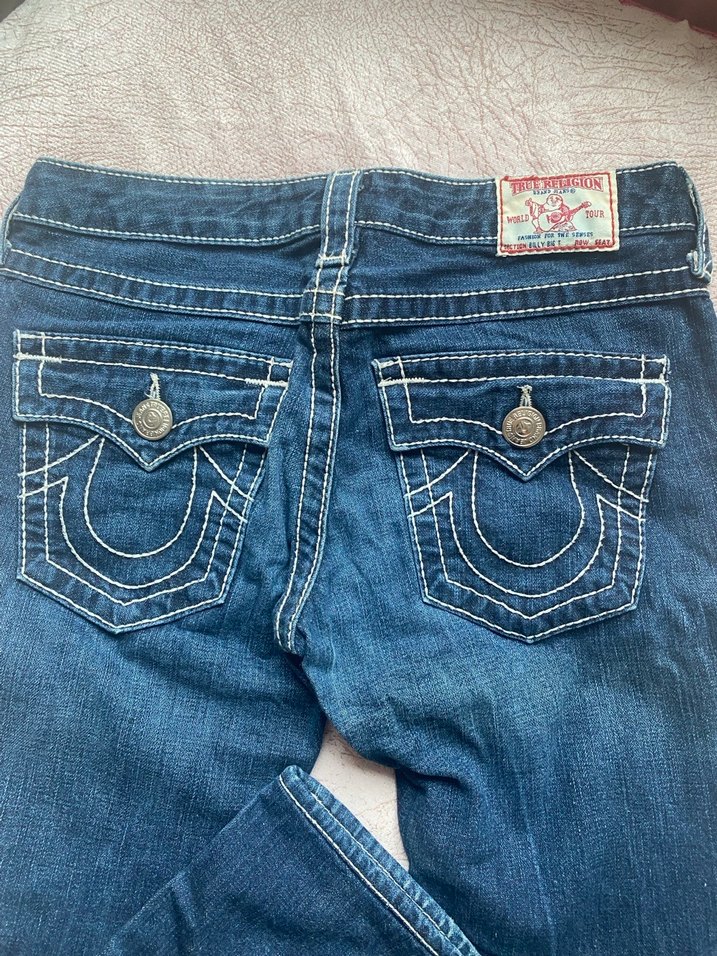 Nakışlı Lacivert Kadın Denim Pantolon - Görsel 4