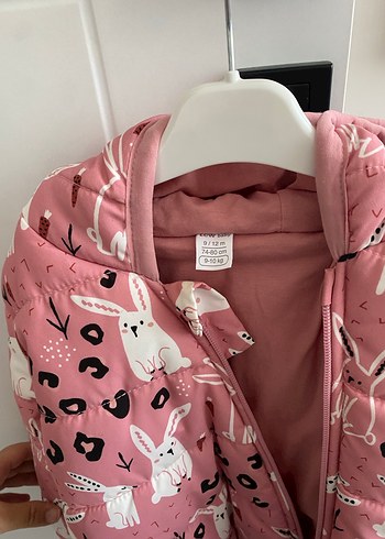 Kürk Detaylı Pembe Baskılı Bebek Kız Tulumu - Görsel 2