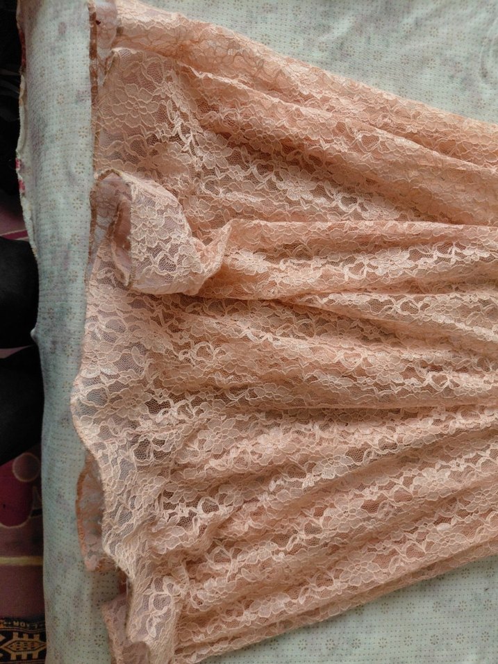 Dantel Detaylı Pembe Uzun Abiye çocuk Elbise 12 /13 yaş - Görsel 5