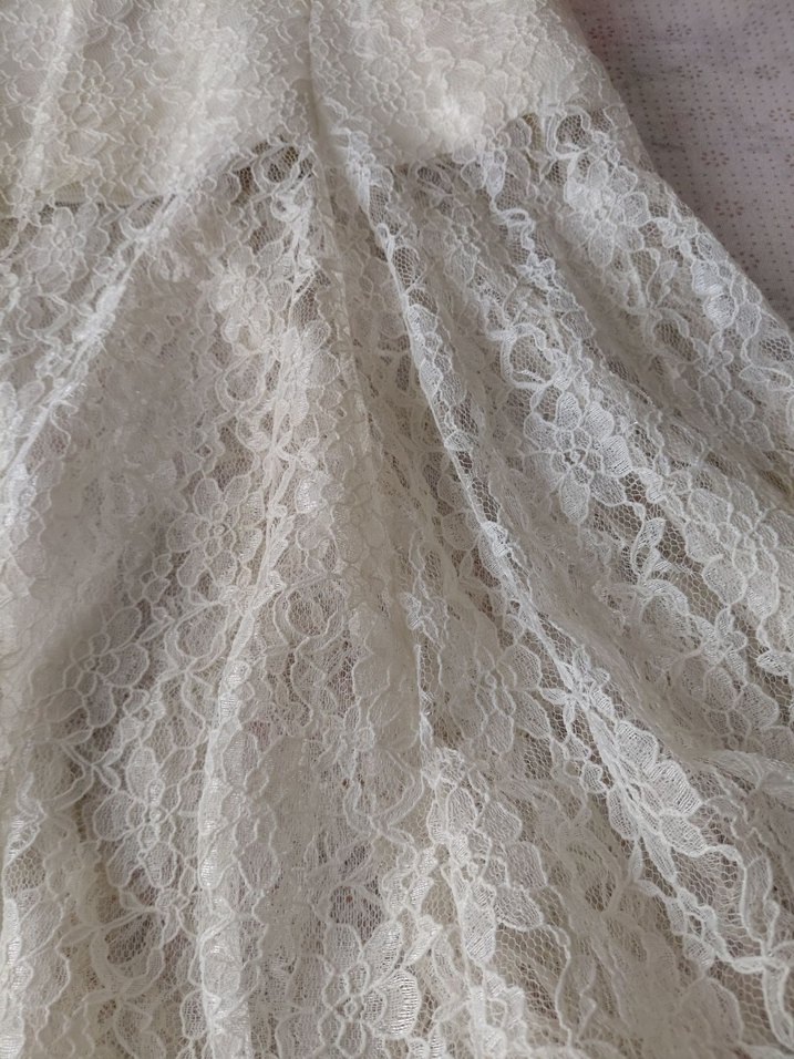 Vintage Dantelli Beyaz çocuk abiye12/13 yaş - Görsel 5