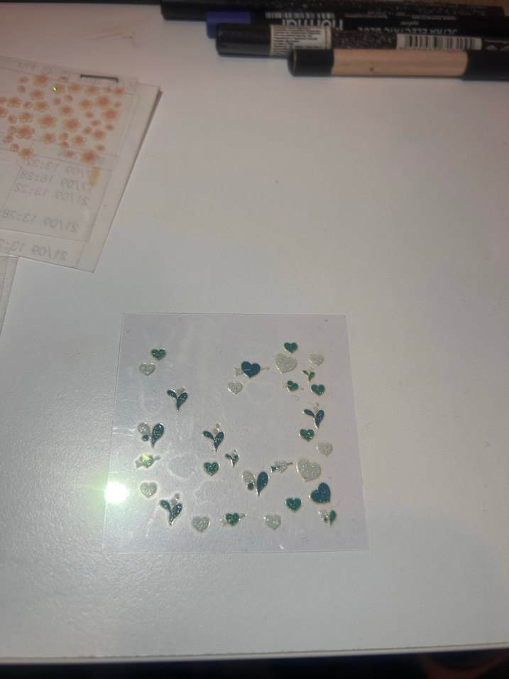 Renkli Kalp ve Çiçek Tırnak Süslemeleri - Görsel 3