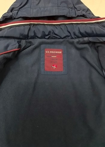 7 Yaş Beden Erkek Çocuk Lacivert Fermuarlı Mont US POLO ASSN