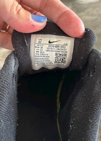 Nike Siyah Bağcıklı erkek çocuk Spor Ayakkabı - Görsel 5