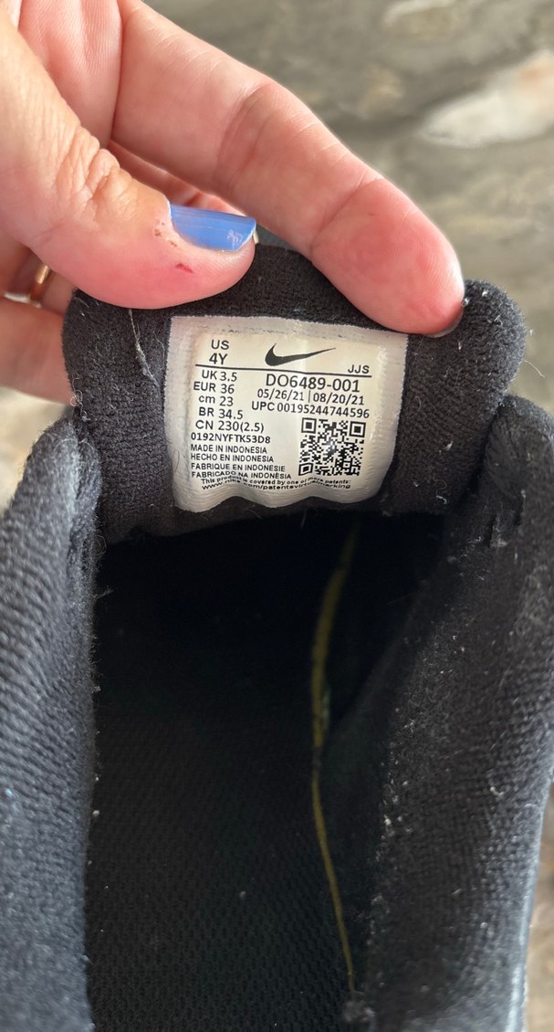 Nike Siyah Bağcıklı erkek çocuk Spor Ayakkabı - Görsel 5