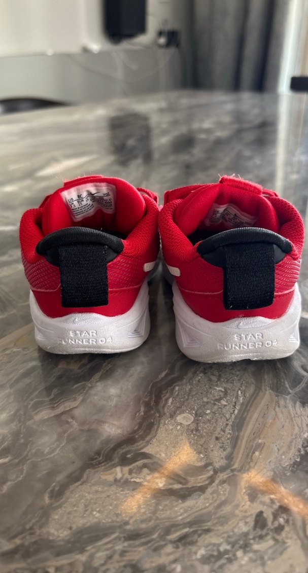 Kırmızı kız Çocuk Spor Ayakkabı - Görsel 3