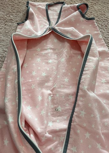 Pembe Yıldız Desenli Bebek Uyku Tulumu - Görsel 2