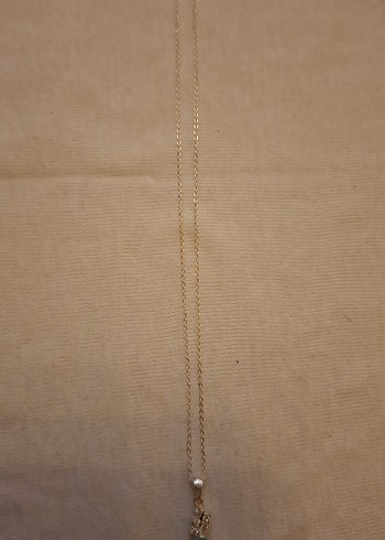 Sterling silver Gümüş Turkuaz Zincir Detaylı Midi Kolye