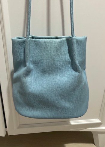 ADL Mavi Deri Kadın Çanta - Görsel 6