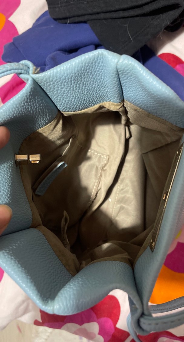 ADL Mavi Deri Kadın Çanta - Görsel 4