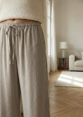 ZARA Orijinal Dökümlü Pantolon - Görsel 2