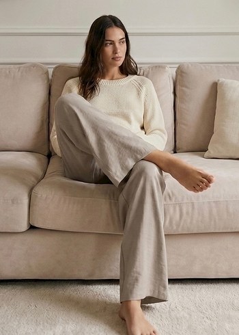 ZARA Orijinal Dökümlü Pantolon - Görsel 4