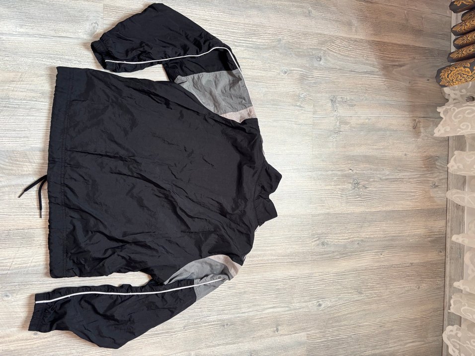 Nike Siyah Gri Fermuarlı Yağmurluk - Görsel 4