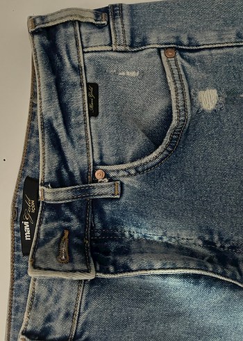 Kadın Mavi Jean Pantolon - Görsel 2