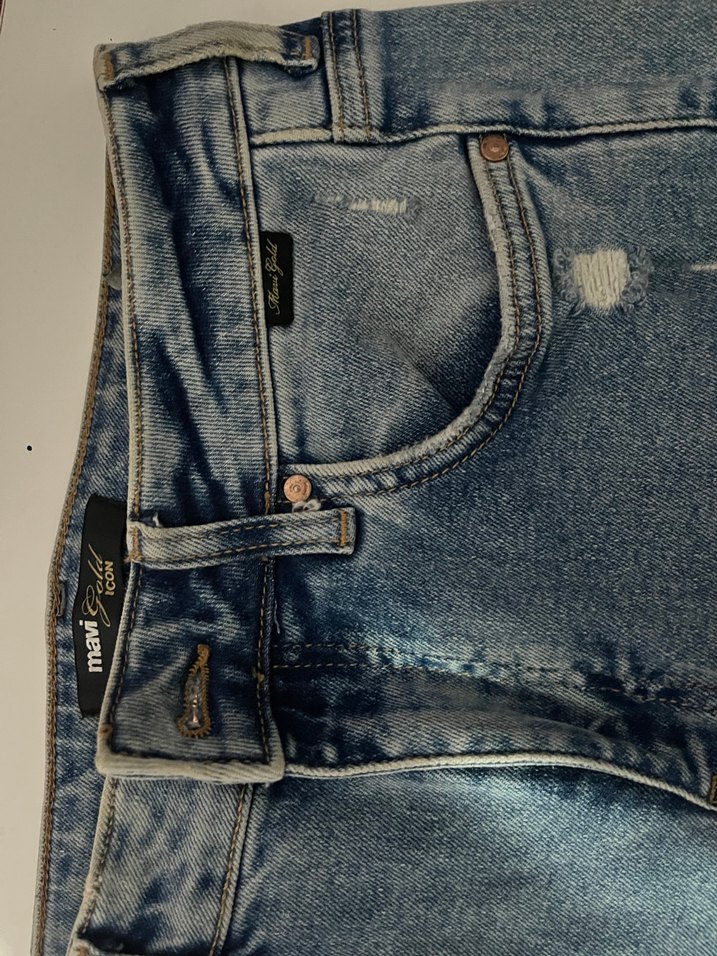 Kadın Mavi Jean Pantolon - Görsel 2