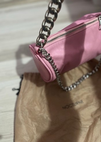 Zincirli pembe çanta - Görsel 2