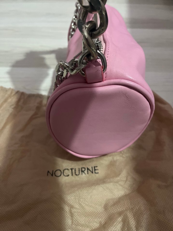 Zincirli pembe çanta - Görsel 3